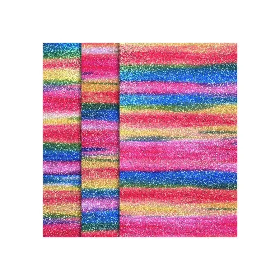 High quality 250gsm christmas card diy glitter card gorgeous rainbow glitter craft paper