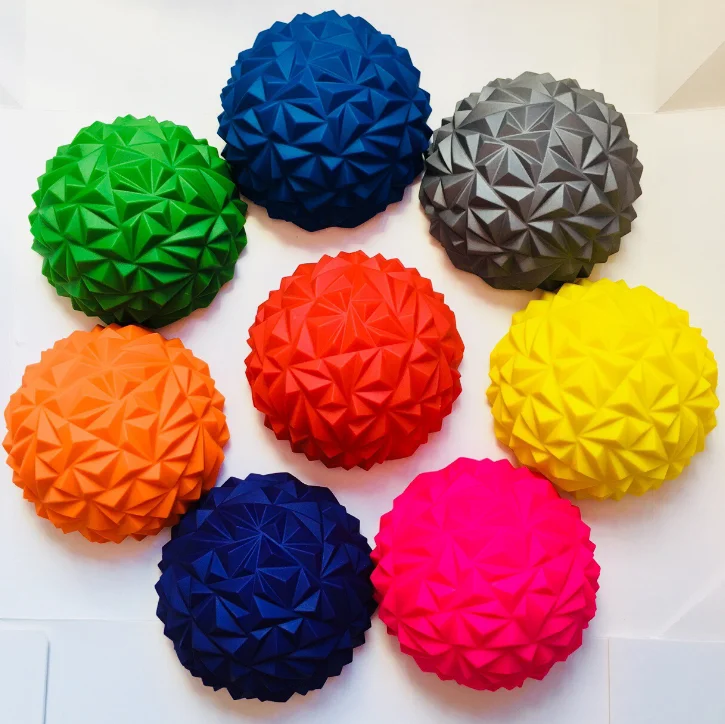 Fitness Hand Foot Massage ball Exercise Tired Release Yoga Half-Ball Soles Hedgehog Sensory Training Grip Physiotherapy balls