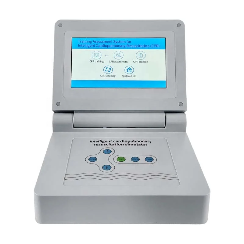 First aid teaching system cpr professionals with touch screen with printer and wireless connections and light reflex function