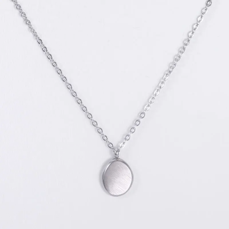 Minimalist Irregular Circle Necklace Stainless Steel Gold Rose Gold Silver Necklace Waterproof Jewelry Unisex Friendship