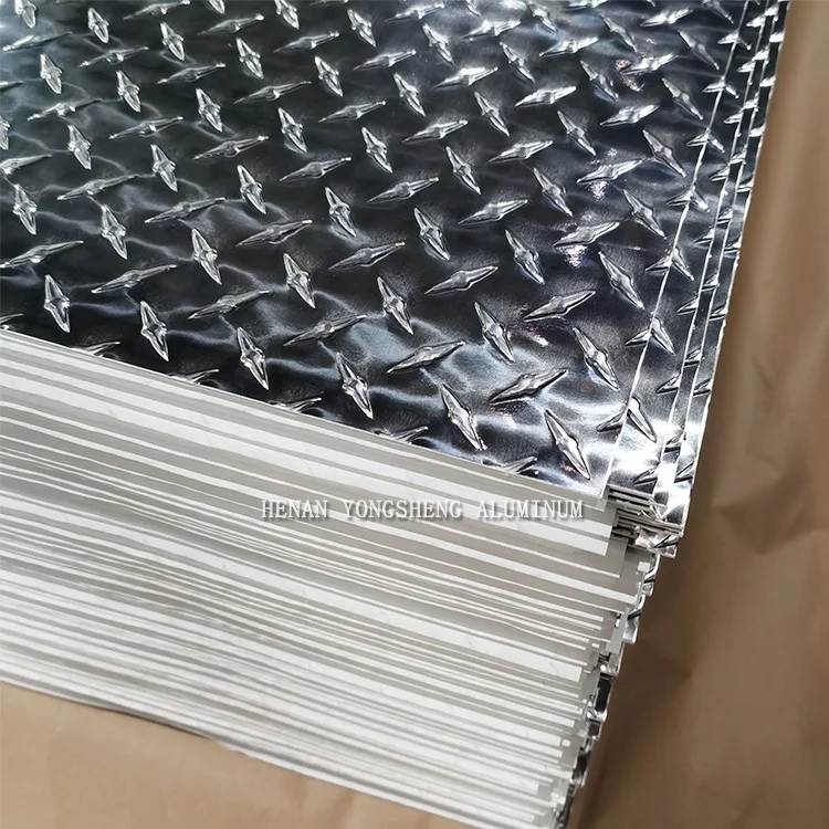 5754 Aluminum Sheet 5 Bar 5mm 4x8 Aluminum Diamond Plate Embossing Aluminum Sheet Roll