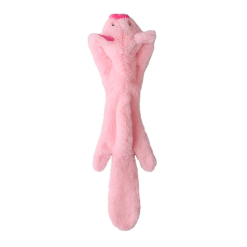 High Quality Soft Chew No Stuffing Squirrel Large Squeaky Plush Pet Dog Toy