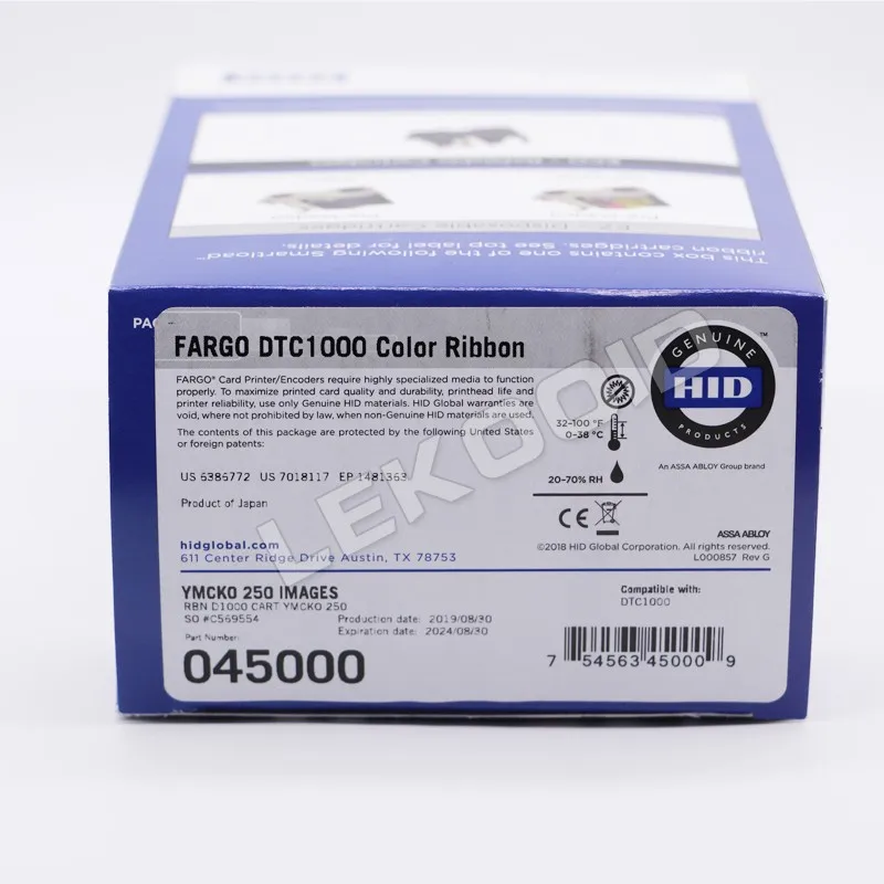 Fargo dtc1000 цветная лента 045000/045500