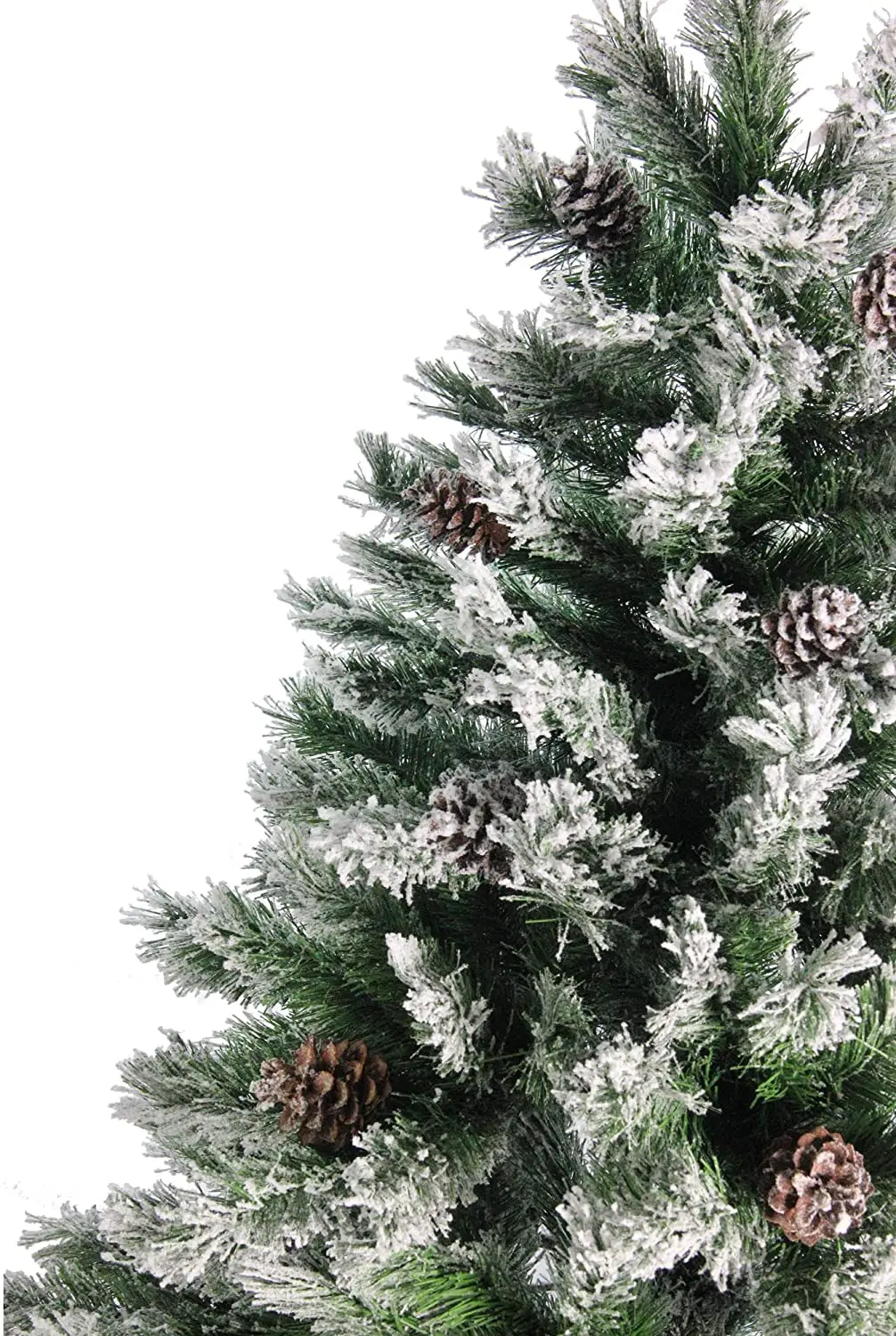 
Custom Snowing Flocked green woodland fir Christmas Tree arbol navidad Artificial Christmas Tree 