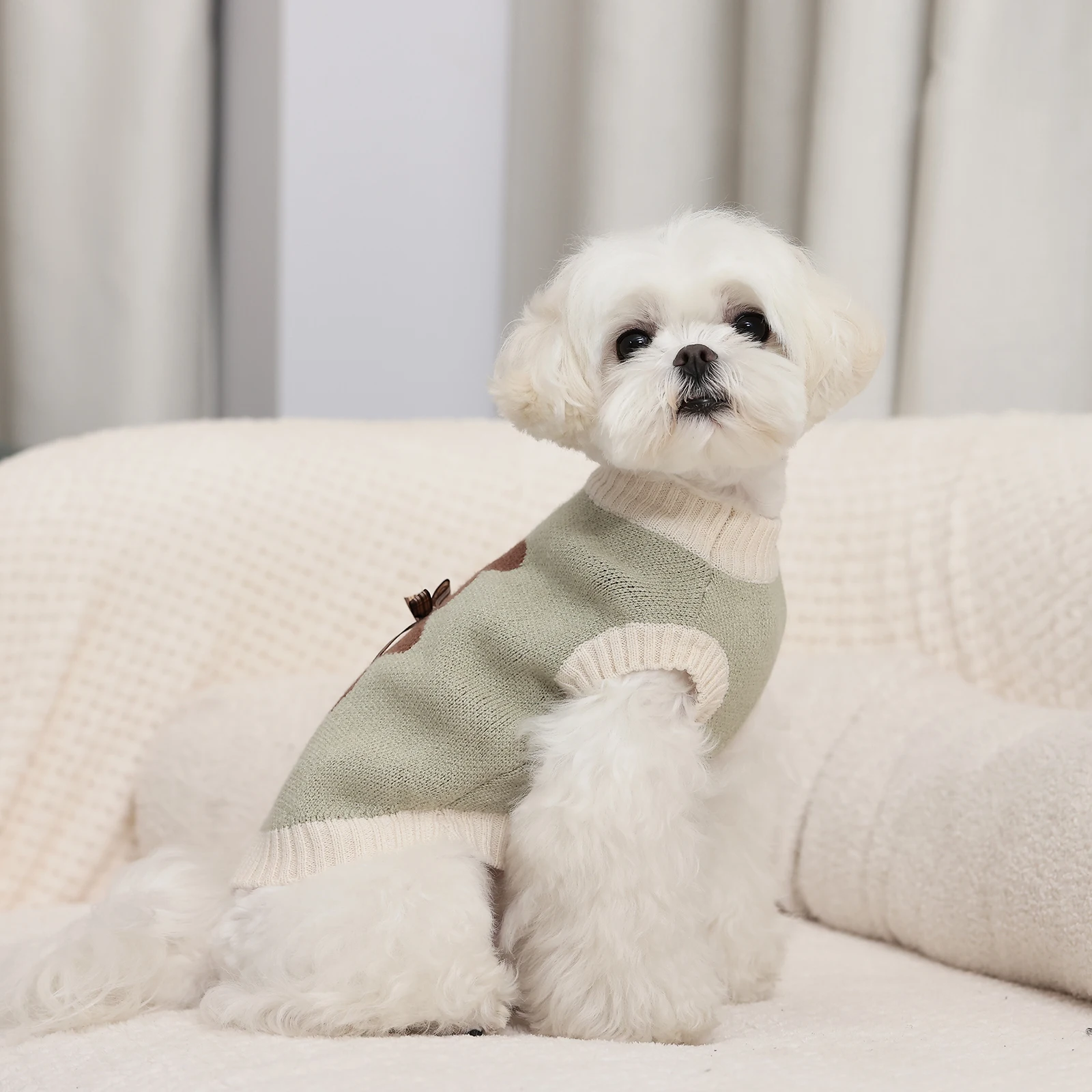 Little Bear Dog Winter Vest Cute Cat Sweater Sleeveless Pet Clothes Custom Dog Sweater Knit Cat Sweater