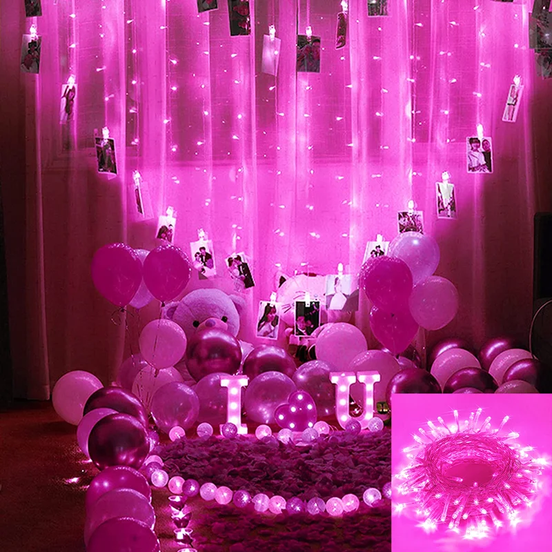 Newish Led lights string waterproof outdoor indoor decorative lights Christmas wedding supplies star lights valentine set