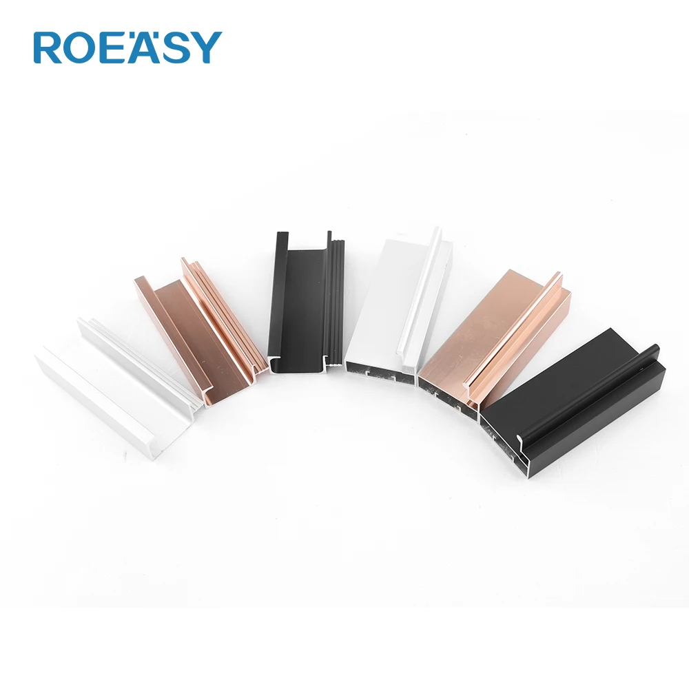 ROEASY Aluminum Wardrobe Closet Glass Cabinet Door Frame Profiles Aluminum Accessories