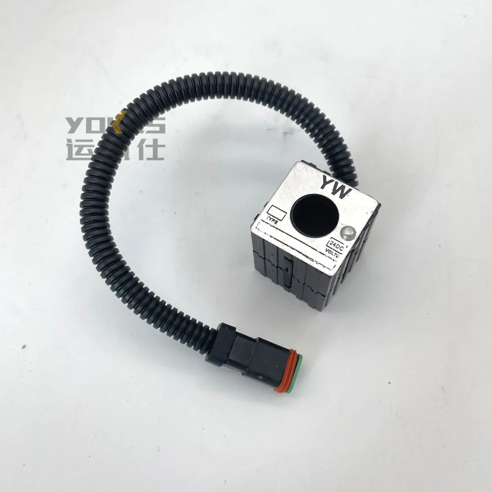 24V Solenoid Valve Coil Excavator Parts 60033545 for Sany