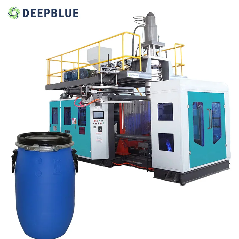 SLBC 100 автоматический синий HDPE ПВХ выдувное ведро 100 л/100 кг 55 галлонов машина для изготовления масляных бочек с двойной крышкой