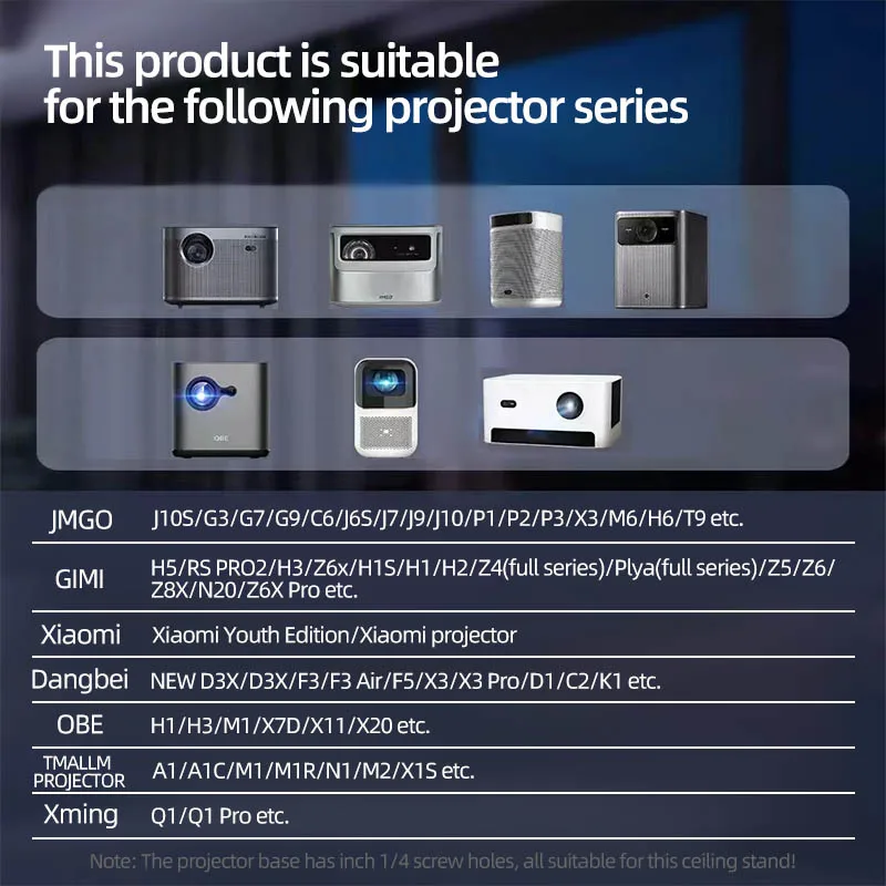 Upgrade Adjustable Projector Floor Stand Portable Desktop Bracket & Landing fixed style Projector Stand For company Home School