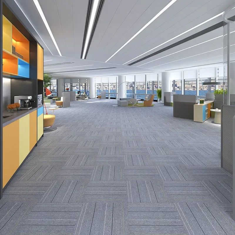 Office carpet splicing squares overlay carpets non-slip flooring commercial tile carpets