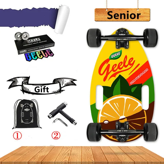 
New Fashionable Maple Aluminium Short Surfskate 