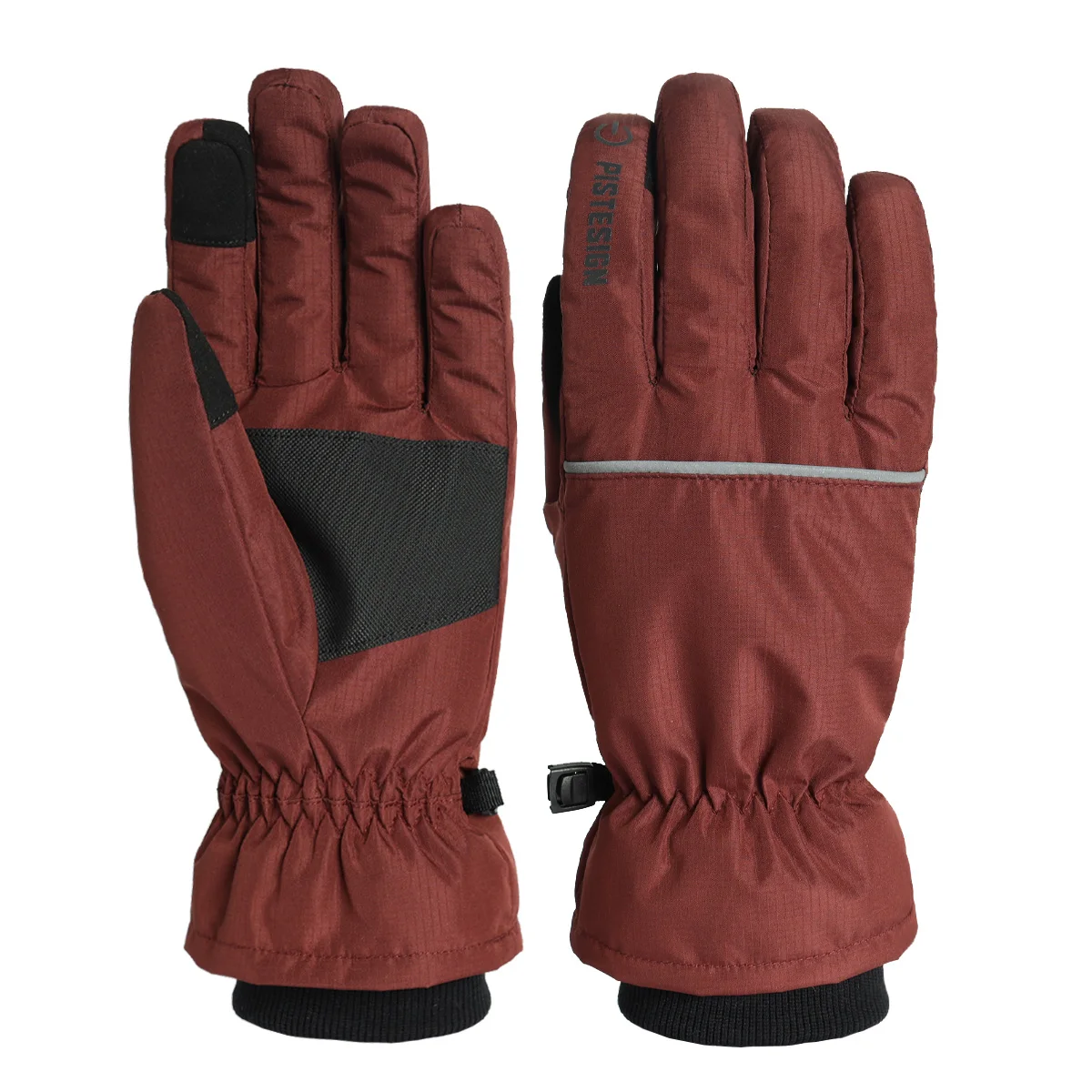 Winter Bike Gloves Nonslip Outdoor Sports Winter Glove Water Resistant with Knitted Inner Cuff