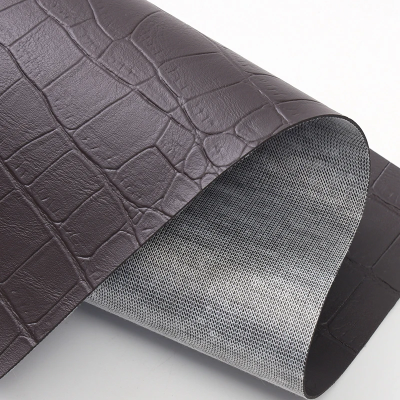 crocodile skin leather imitation leather fabric for bag high quality leather