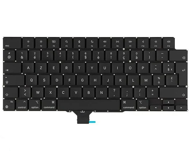 Original Czech Croatian romanian norwegian Portuguese Swedish Turkish Spanish keyboard for macbook M1 14' 16' a2442 a2485 2021