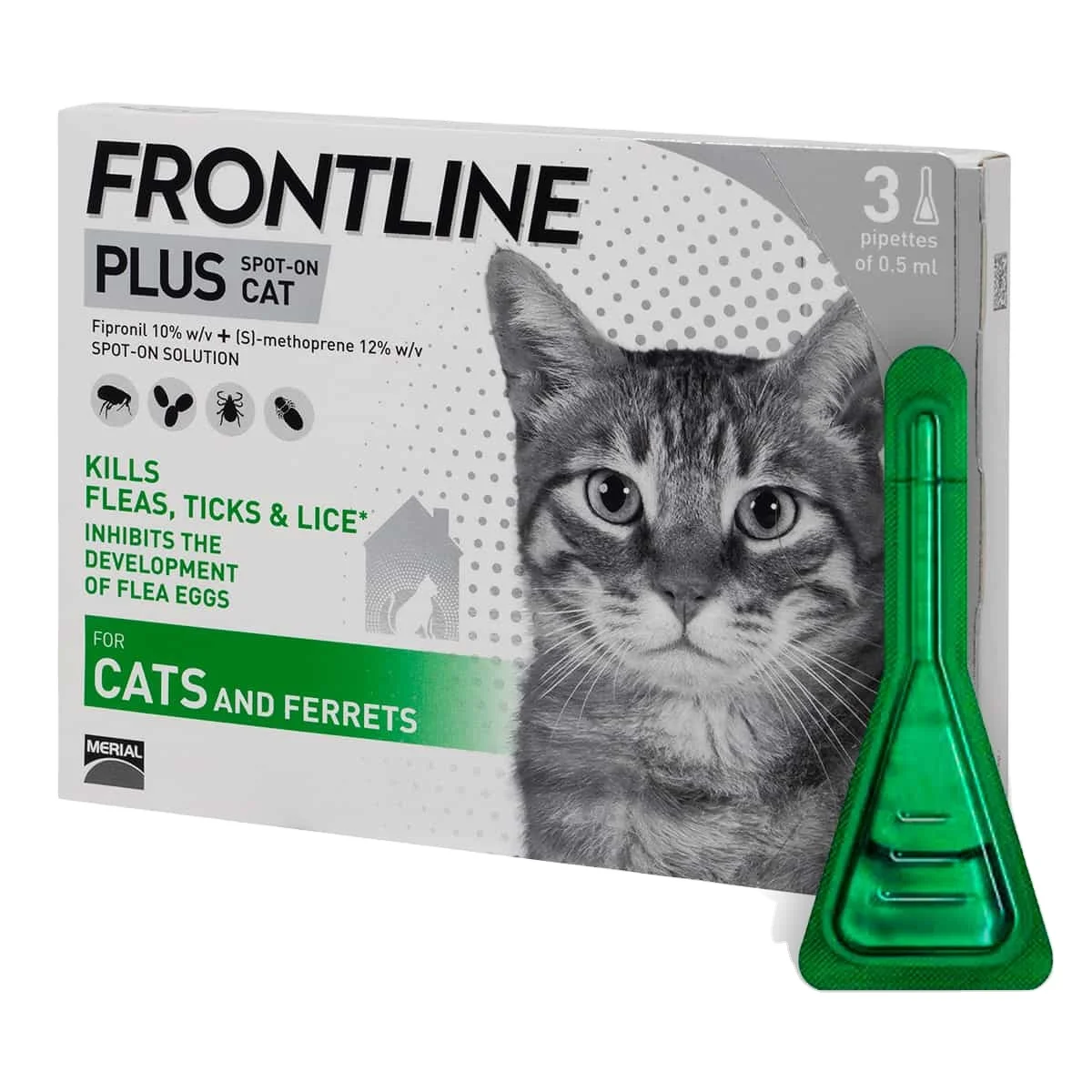 Discount 30% OFF FRONTLINE Plus Flea & Tick Treatment for Cats and Ferrets - 6 Pipettes Frontline For Cats on Sale