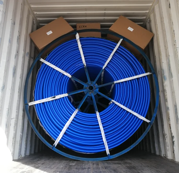 Free Sample, 2 ways 12/8mm Flat Type Direct Buried DB Tube Bundle For Air Blowing Fiber Optical Cable Install Underground Use