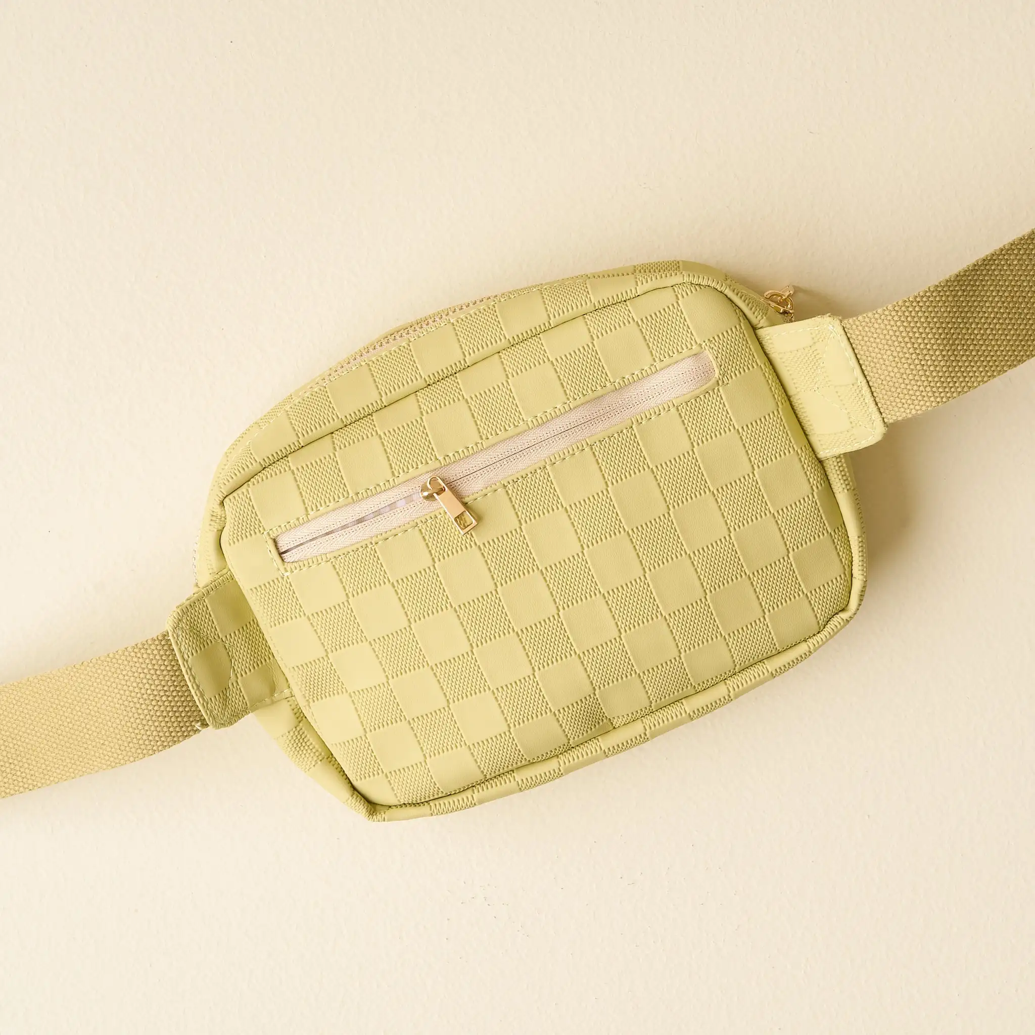 2025 New Trendy Mini Fanny Packs Eco-friendly Everything Belt Bag Custom Logo Hip Bum Bag Pack Unisex 5L Urban Check Belt Bag