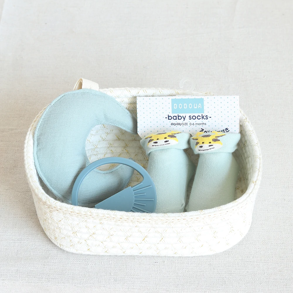 Cute Baby Supplies Basket Rope Cotton Storage Cotton Rope Storage Basket