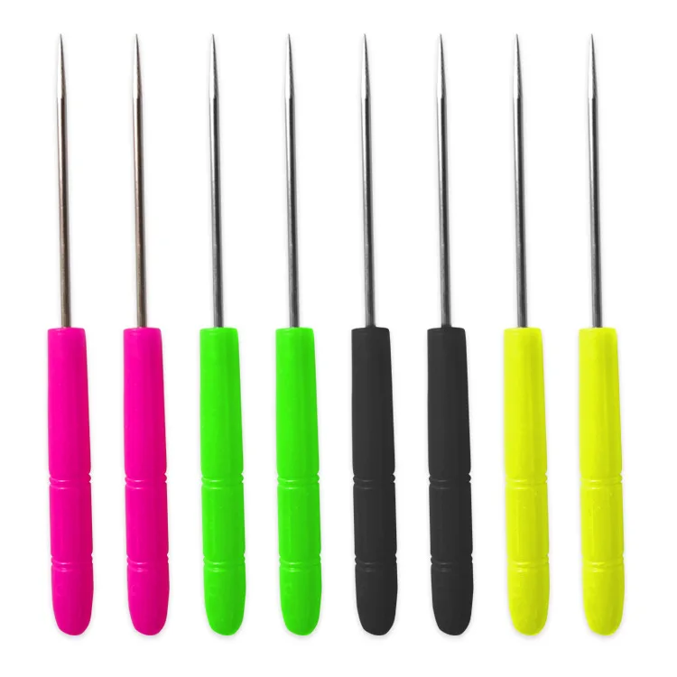 Wholesale color plastic handle awl cheap price DIY sewing Doll hair wig tools needle accessories