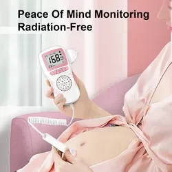 Factory Cheap and hot sale fetal doppler monitor approved portable professional digital fetal doppler