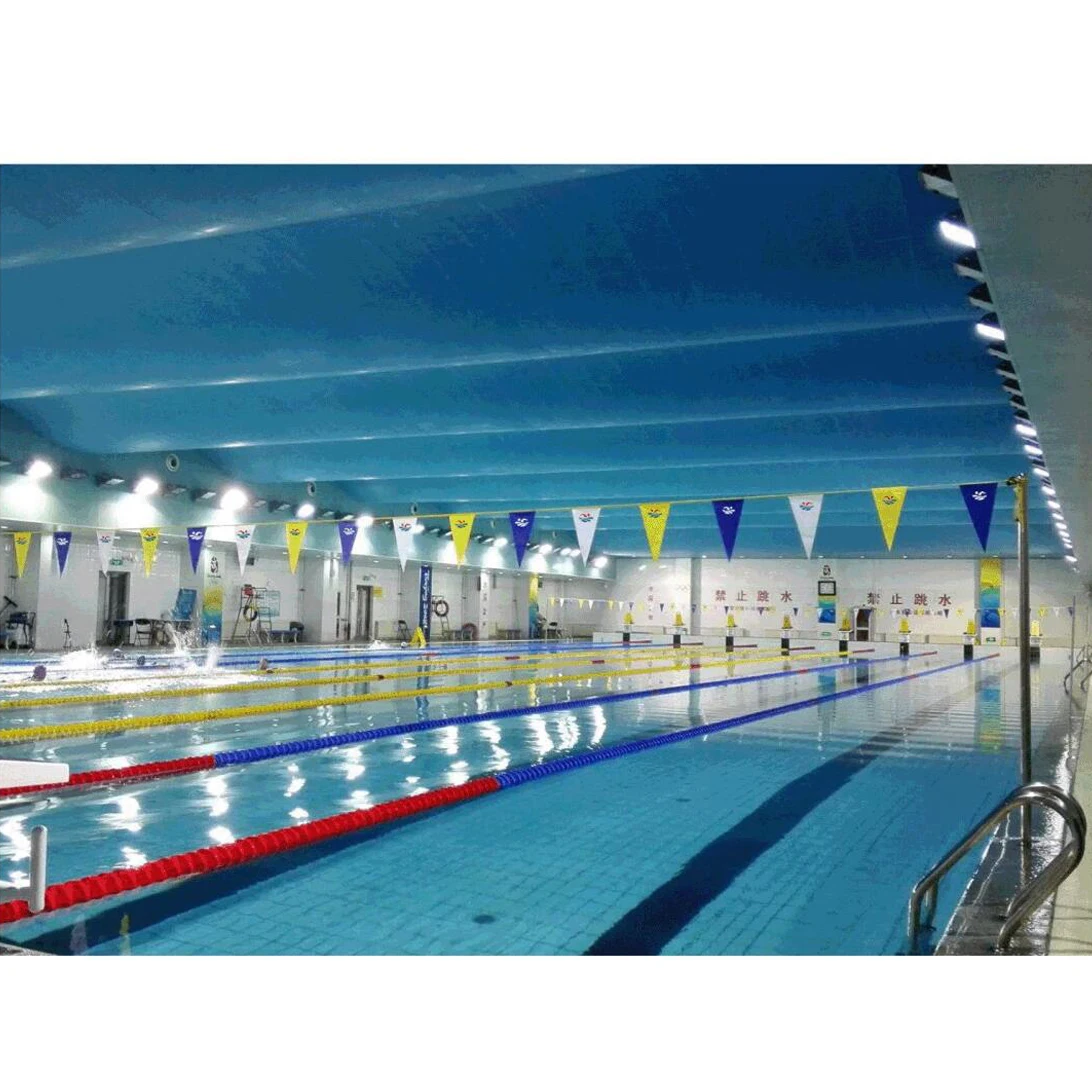 Competition swimming pool flag tool backstroke turn indicators