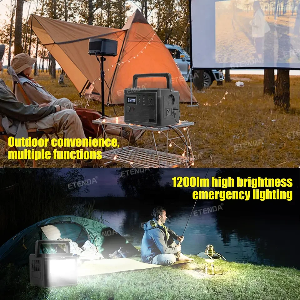 Durable Portable Power Station 1000W AC output Solar Generator for Portable Power Pack for Power Outages