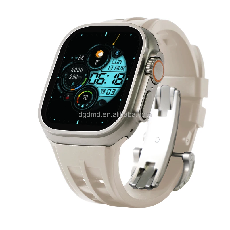New Arrival Liquid Silicone Strap for Appled Watch Ultra1/2 49mm iWatch Series 9/8/7/6/5/4/SE 45mm 44mm