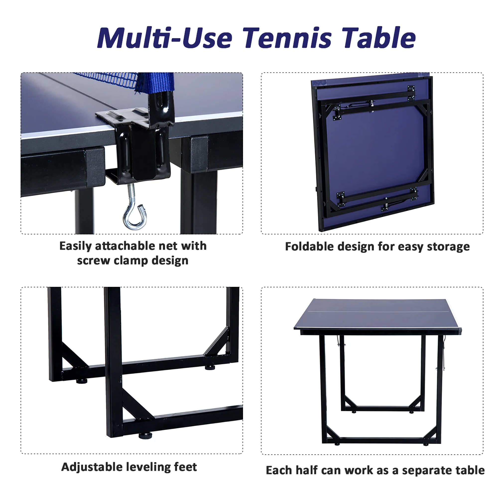 Indoor Sport Kids Table Tennis Table Folding Mini Tennis Table