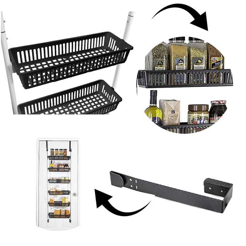 Six layer shoe hanging shelf bathroom home organizer shower hanging basket Kitchen bathroom shelving