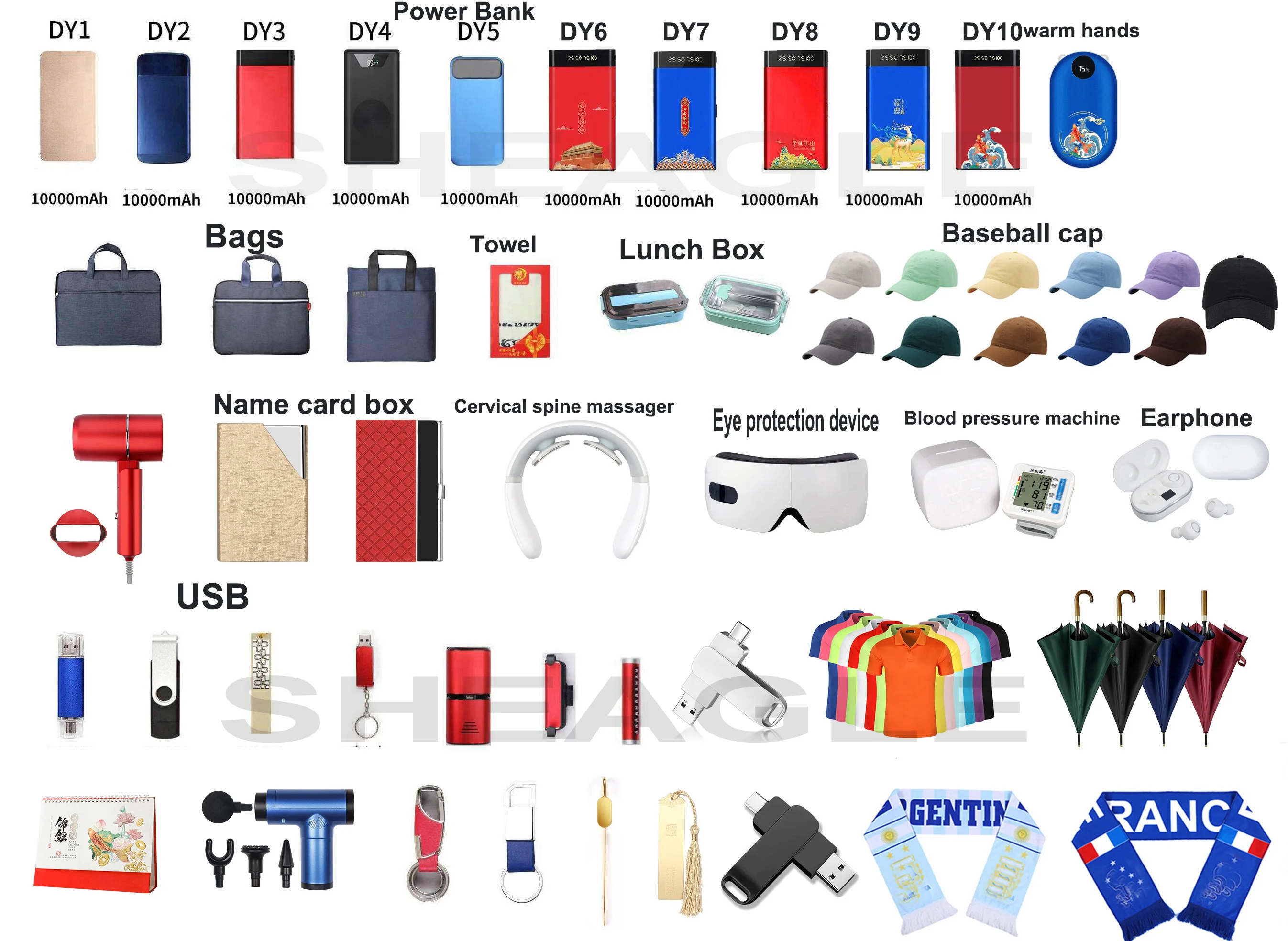 4 in 1 Annual Luxury Business Power Bank New Promotion Corporate Gift Set Kit with Vacuum Cup