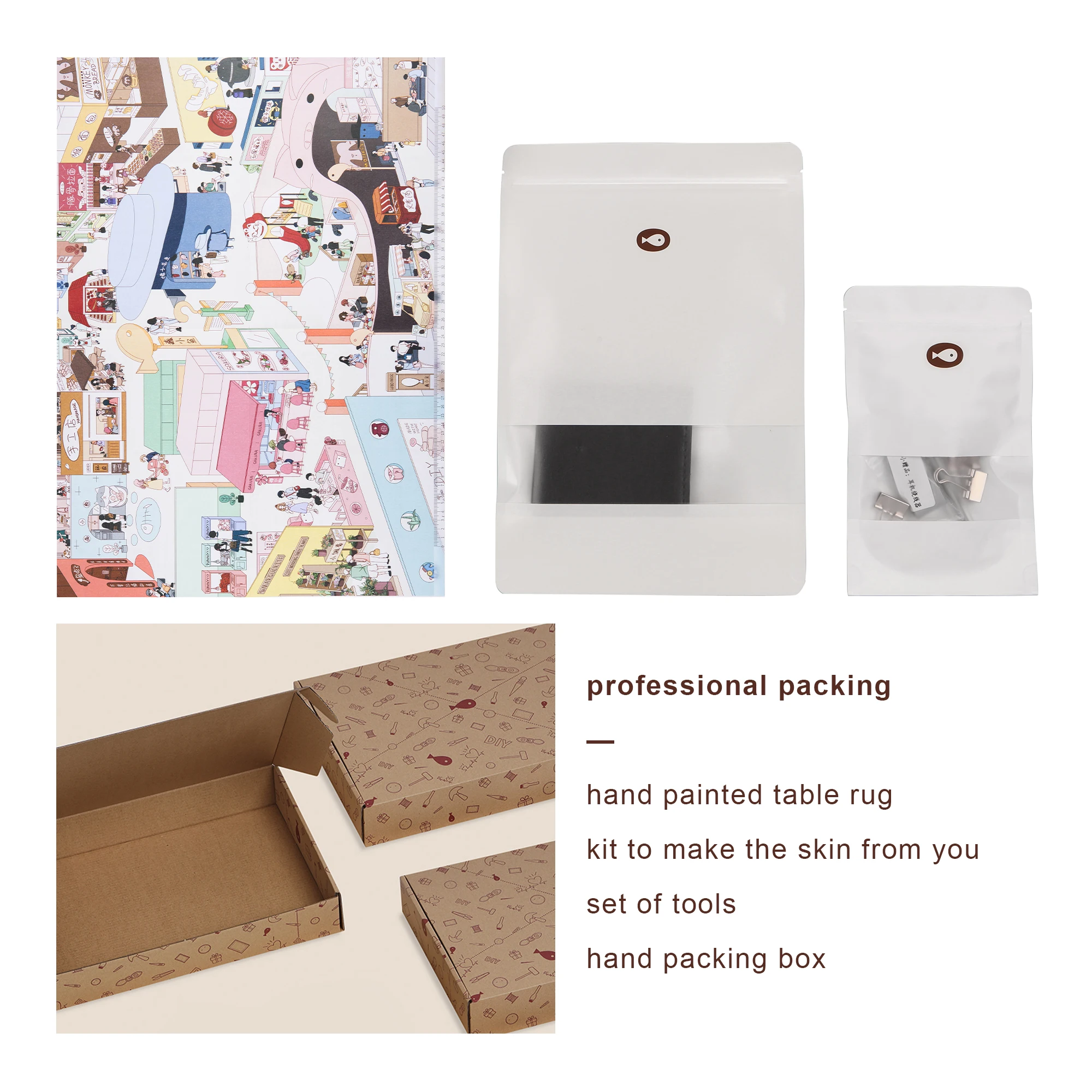 Make Your Own Keychain Keyring Blank Cartoon Custom Frame leather diy bag kit sewing supplies for bag making