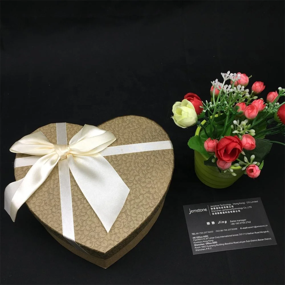 Colorful Offset Printing Heart Shaped Box Paper Carbord Custom Gift Boxes For Wedding Guest