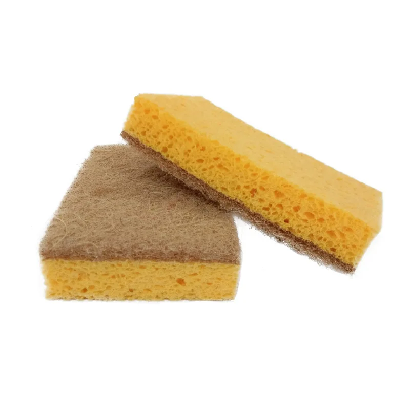 Eco Friendly Cellulose Sponge Block Natural Kitchen Dish Washing Scrubber Cleaning Sponge