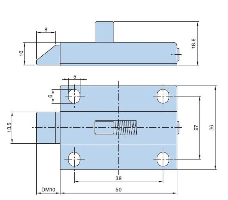  XK1003 EMKA strike lock 1053-U1 пружинный замок с