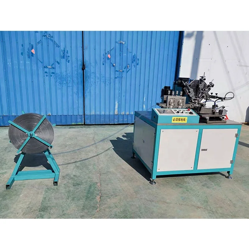High Quality Expanded Metal Mesh Spiral Tube Making Machine For Air Filter Automatic Steel Belt Rolling And Cutting Machine