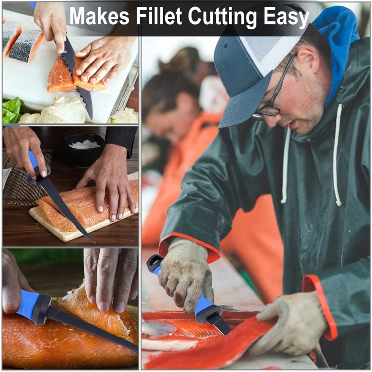 Professional stainless steel fix blade fishing knife hunting tool knife Fillet for outdoor