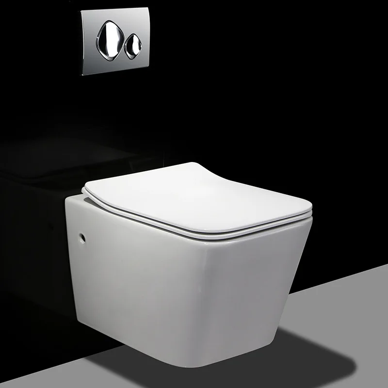 Bathroom household wall-mounted wall-mounted embedded toilet hidden water tank square toilet