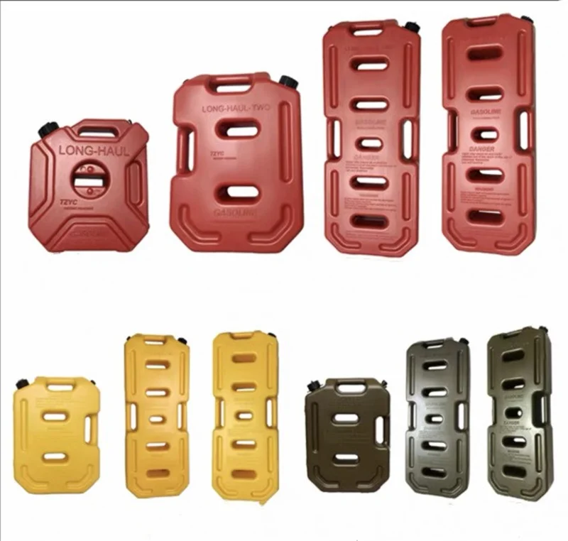 5 Liter Portable Camping Outdoor Motorbike Gasoline Fuel Tanks Petrol Plastic Jerry Can