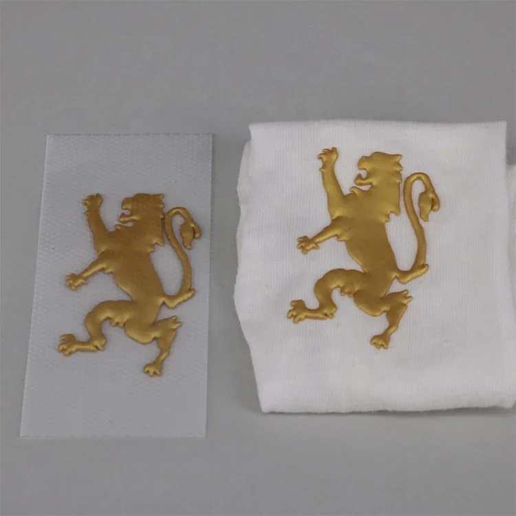 Silicone label custom logo 3d UV thick heat transfer label wholesale dtf stickers