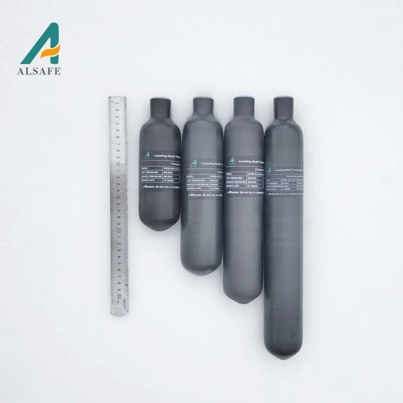 Alsafe High Pressure 4500psi 300bar 30mpa Composite Cylinder Ce Approved Carbon Fiber Paintball