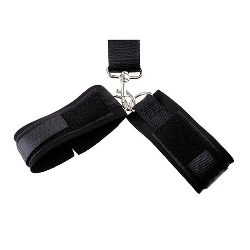 SM Fetish Slave bondage Back Cross Collar Strap Handcuffs Mouth Ball Gag Handcuffs For Couples Sexy Toys