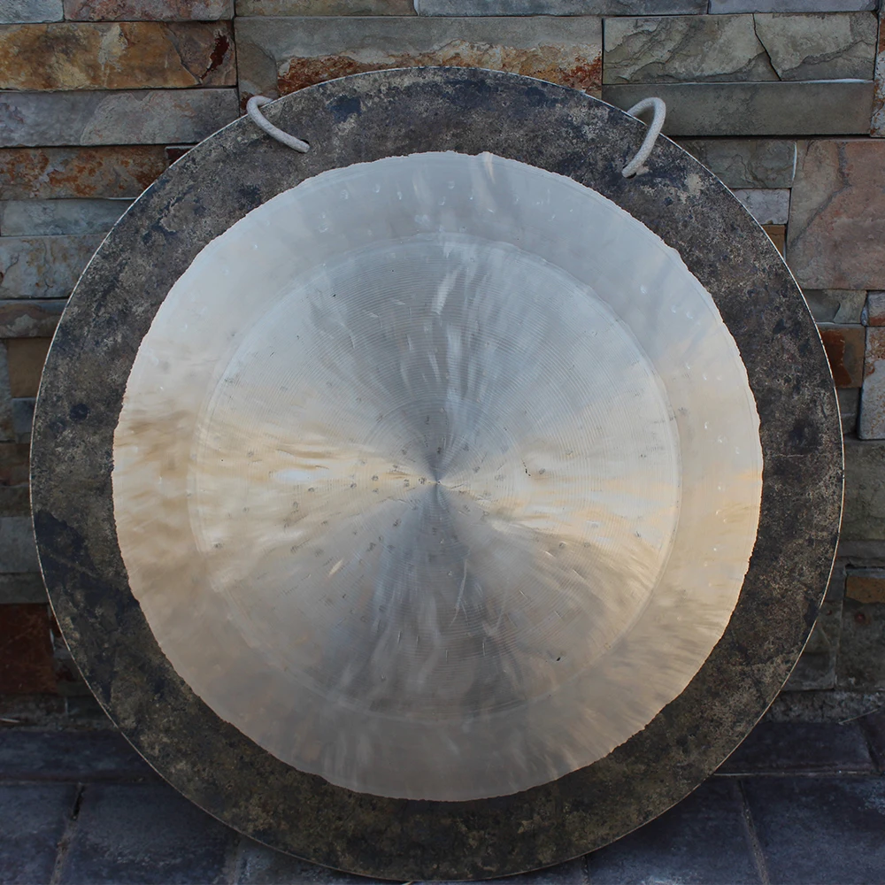 Chinese Feng Gong 22 inch Deep Wave Gong 100% Handmade for Relaxation Percussion Instrument