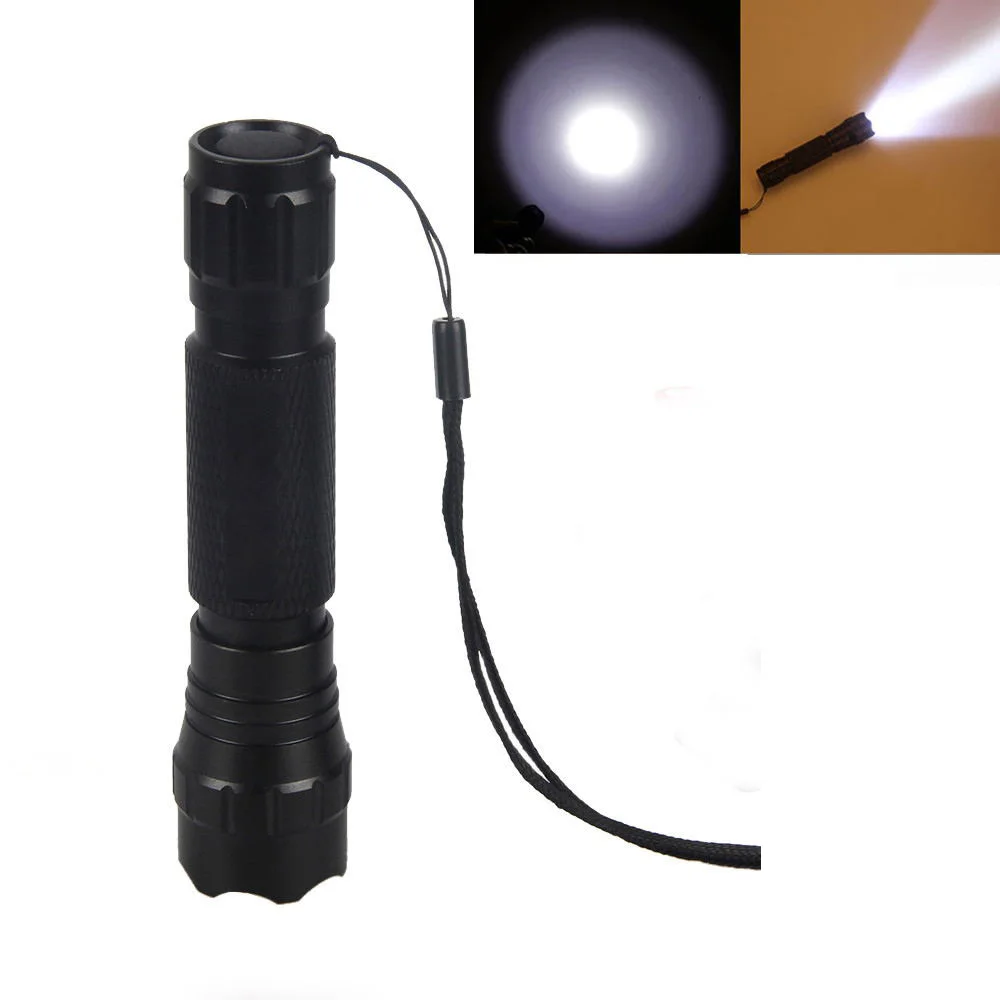 Ultra Bright Portable RGB LED Flashlight LED Torch Light Red Green Blue Purple White Light Torch Hunting Camping Gun Flashlight
