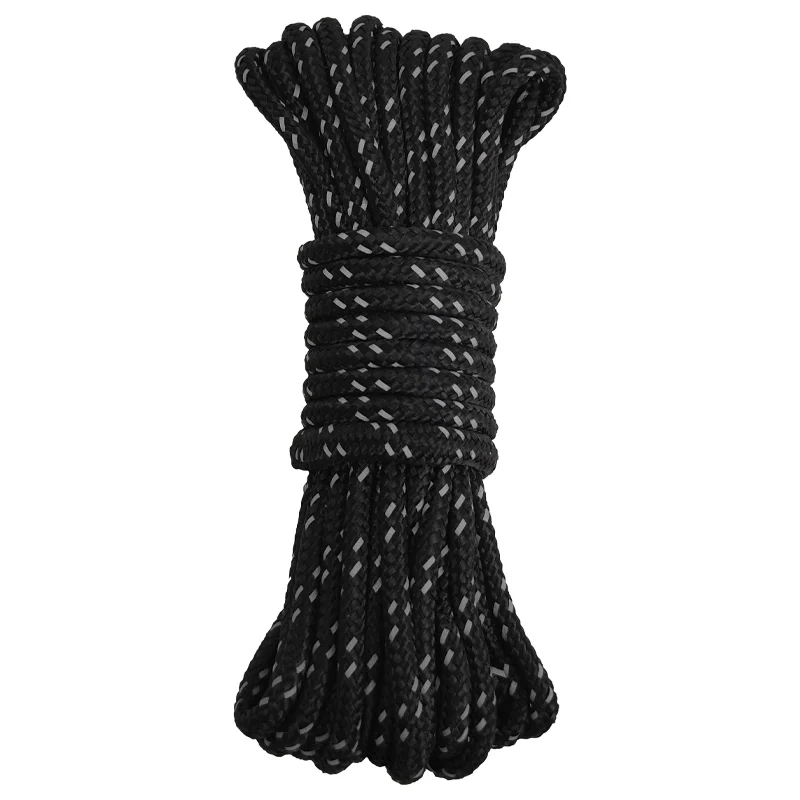Camping rope reflective Outdoor Guy Lines Tent rope with Adjuster Tensioner for Tent Trap, Hiking, Backpacking