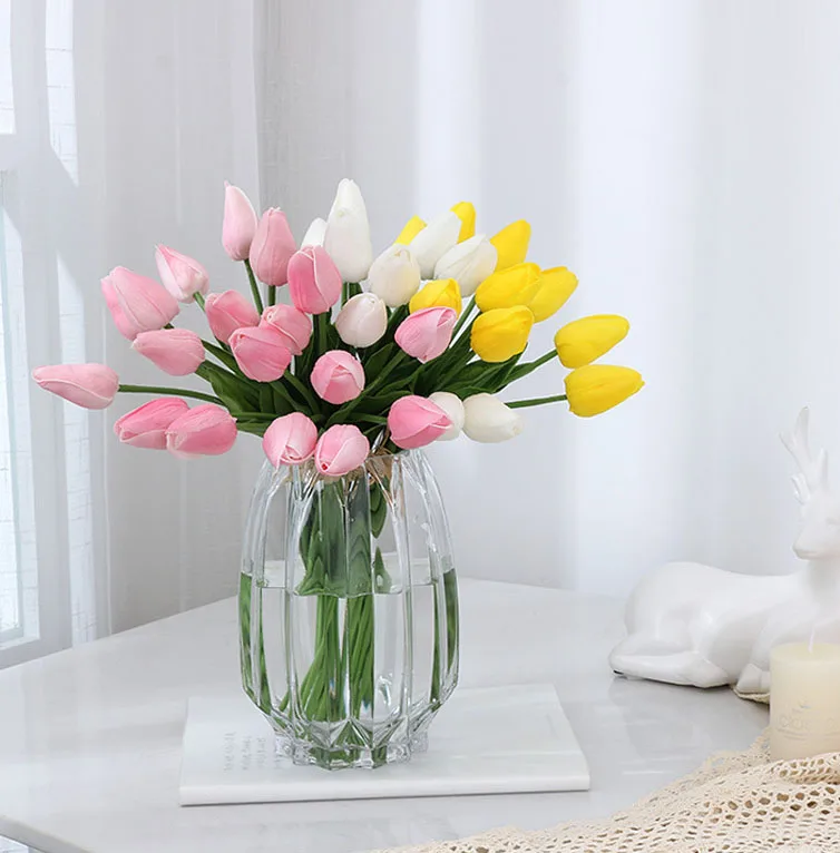 Wedding Decor Beauty Real Touch Tulip Flowers Artificial Latex Tulips