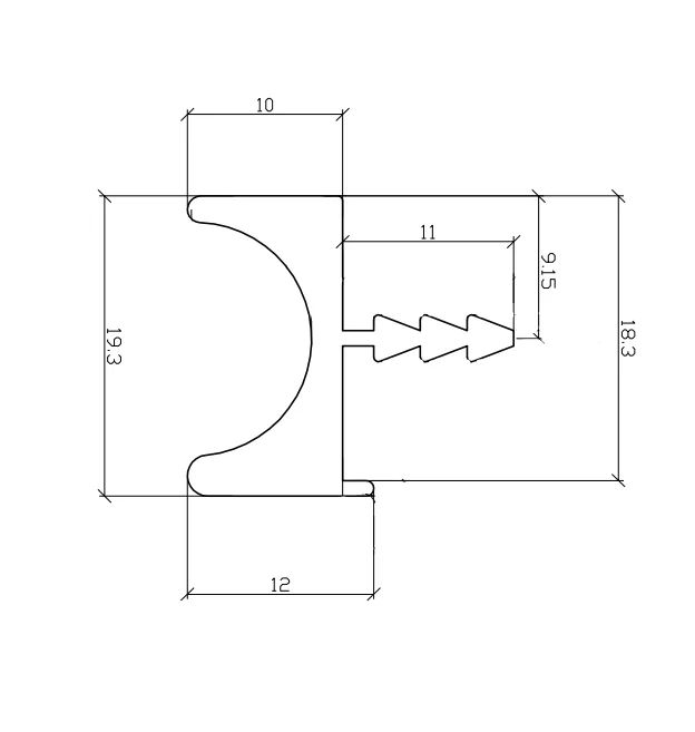 L Shape Aluminum Profile Handle Kitchen extrusion aluminum profile price per kg