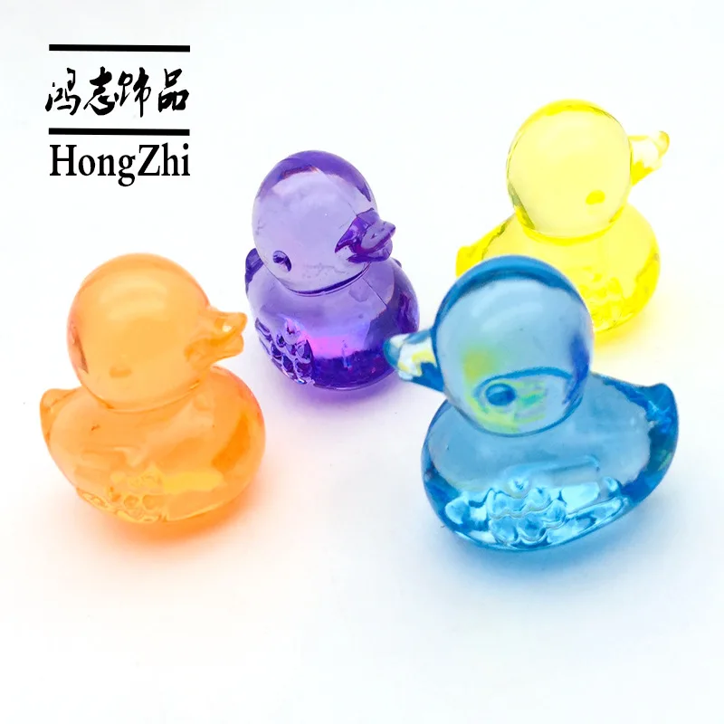Hongzhi Transparent Acrylic Beads Factory Wholesale Acrylic Duck Beads Plastic Beads Bulk For Kid Party