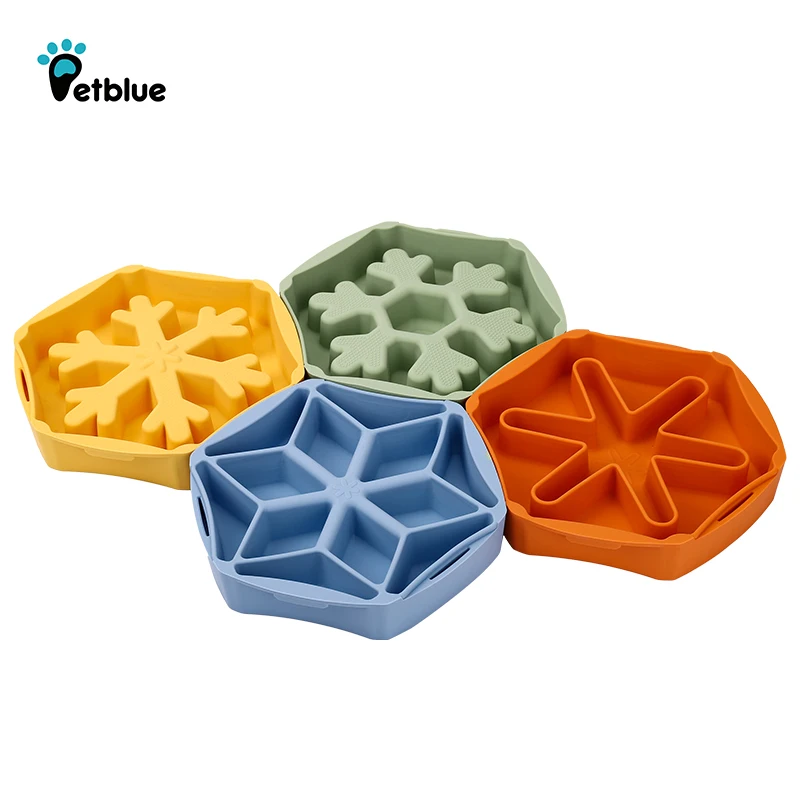 
Hot-selling Eco Friendly Paw Collapsible Pet Fun Mat Portable Silicone Bowls Slow Feeder Dog Bowl 