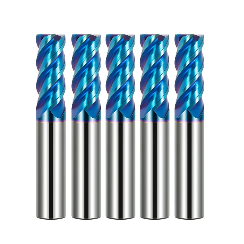 Carbide End Mill HRC65 Tungsten Carbide End Milling Cutter 4Flutes Fresa CNC Milling Tools 12mm